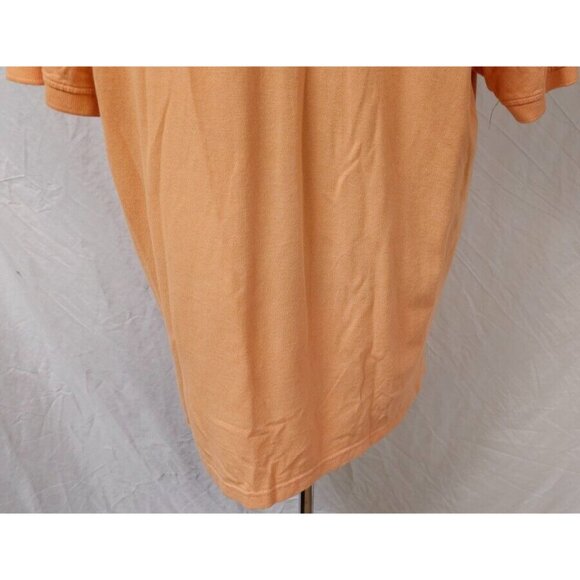 Izod Silk Wash Mens XL Orange Sherbet Short Sleeve Embroidered Logo Polo Shirt - Picture 10 of 11